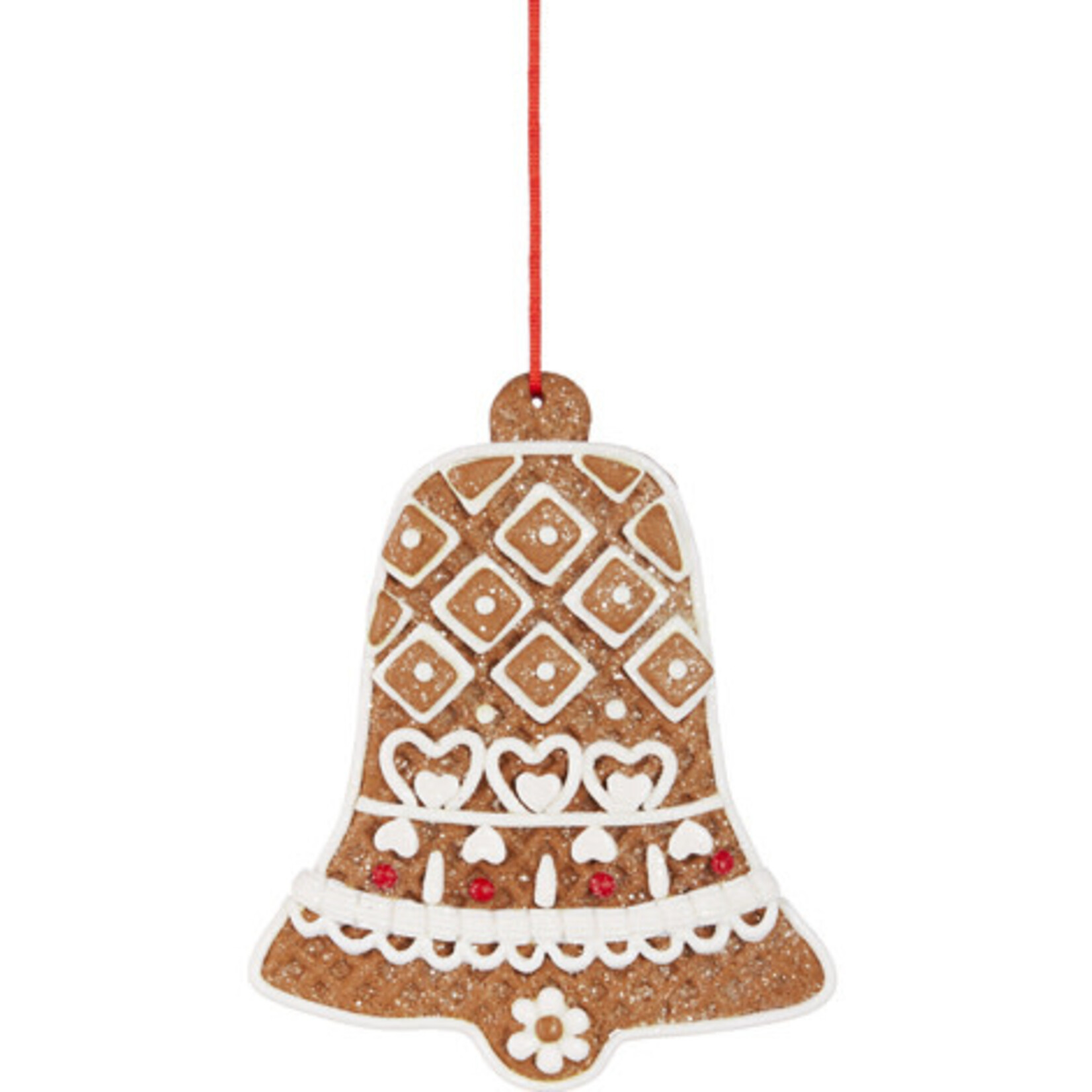 m. lynne designs gingerbread bell ornament