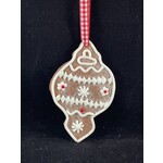 m. lynne designs gingerbread shaped ornament