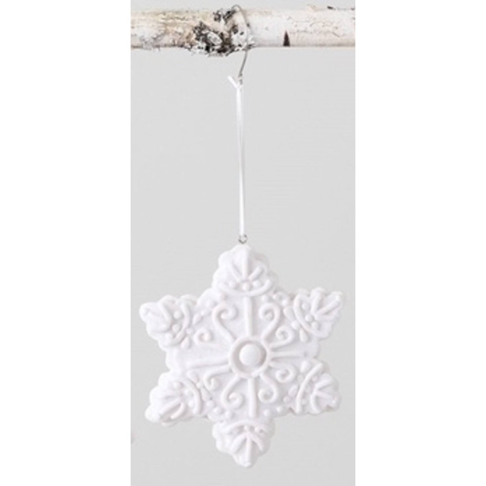 m. lynne designs white cookie ornament