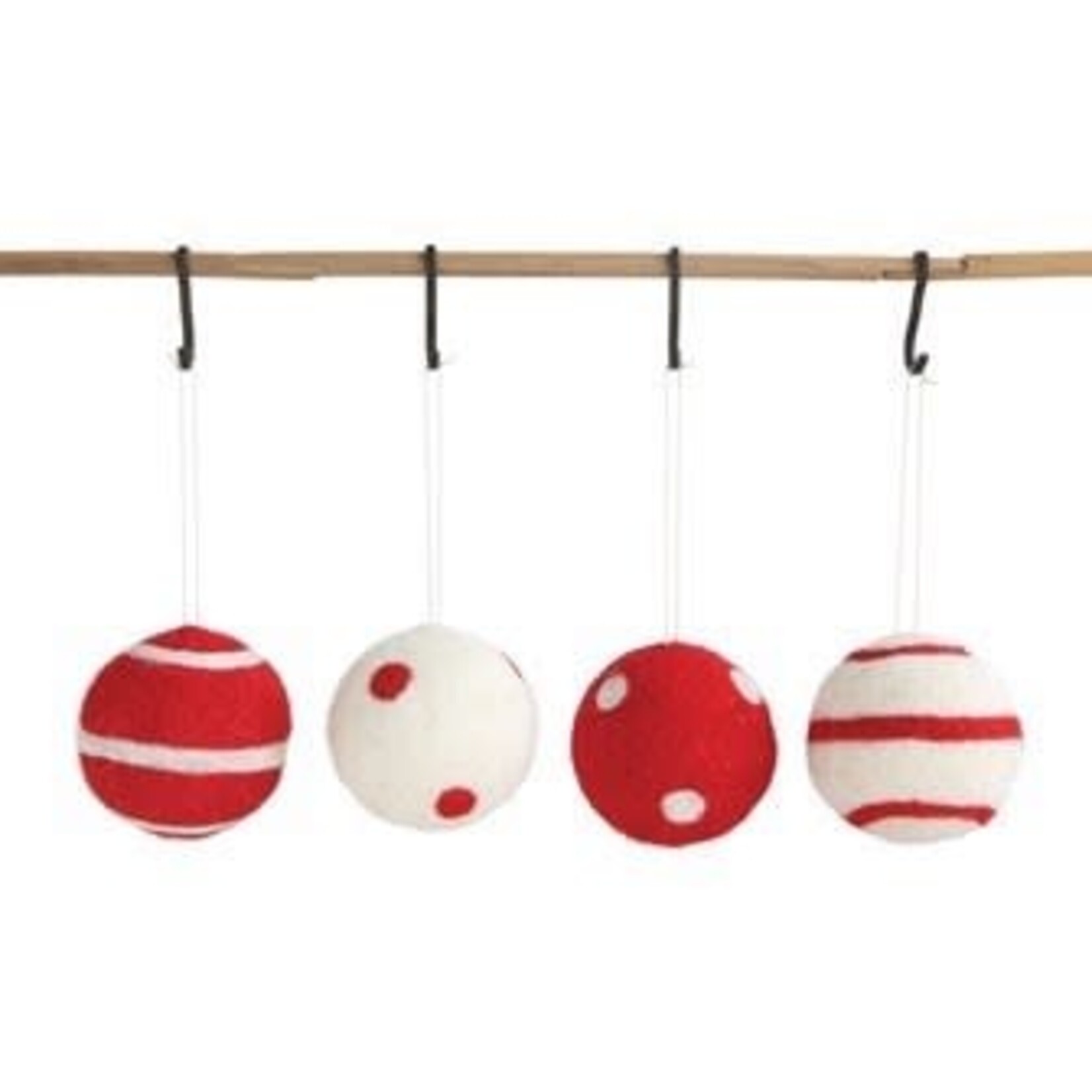 m. lynne designs round felt ball ornament