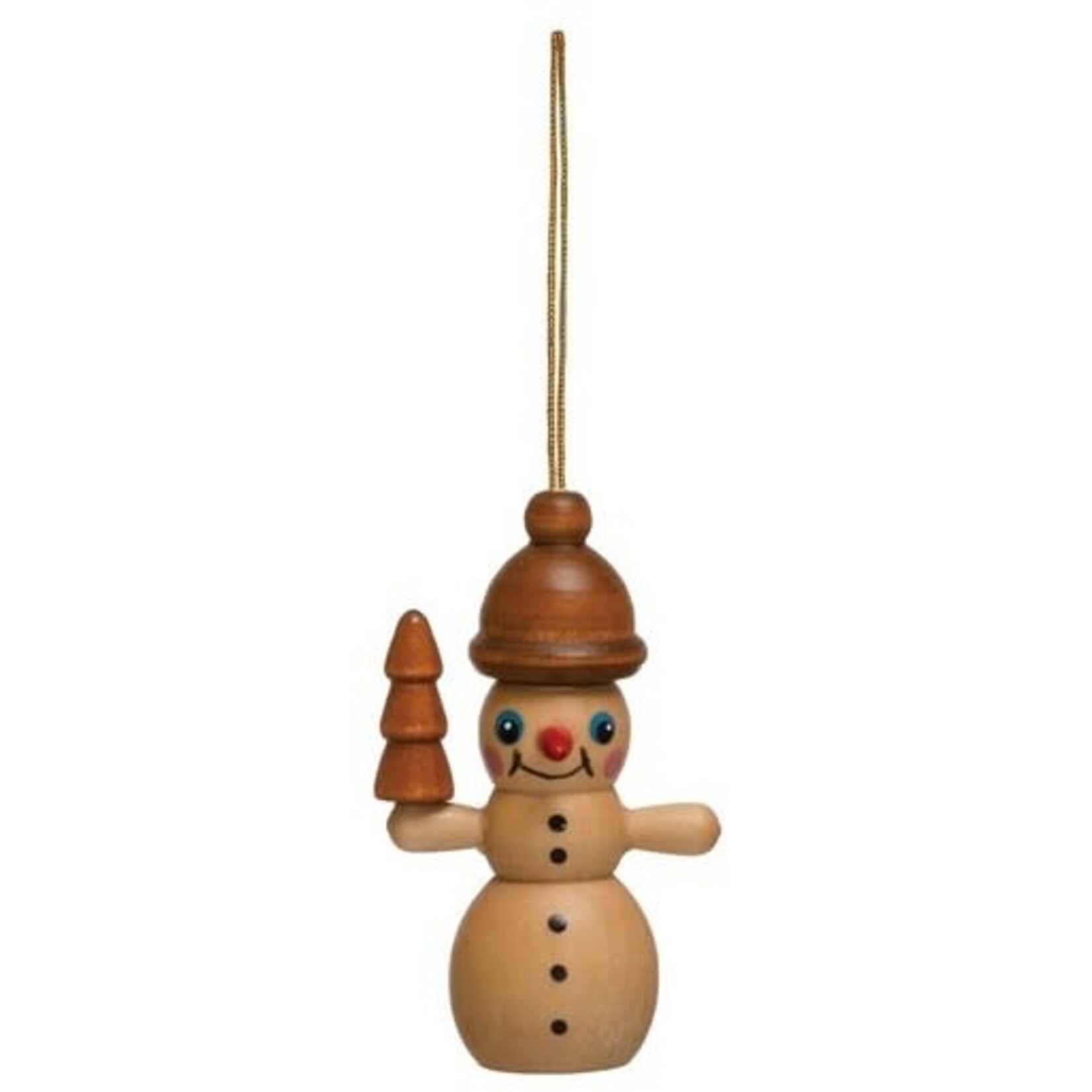 m. lynne designs wooden snowman ornament