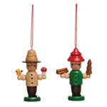 m. lynne designs wooden outdoorsman ornament