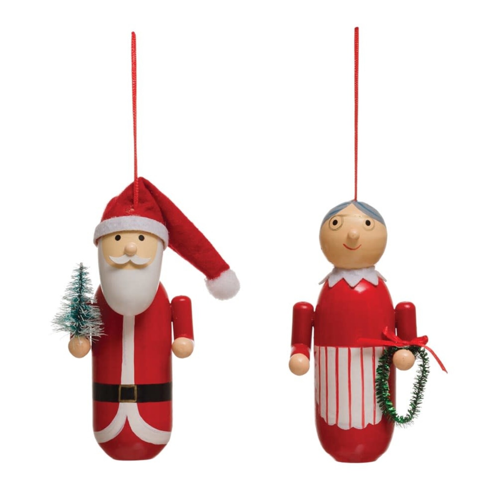 m. lynne designs wooden santa claus