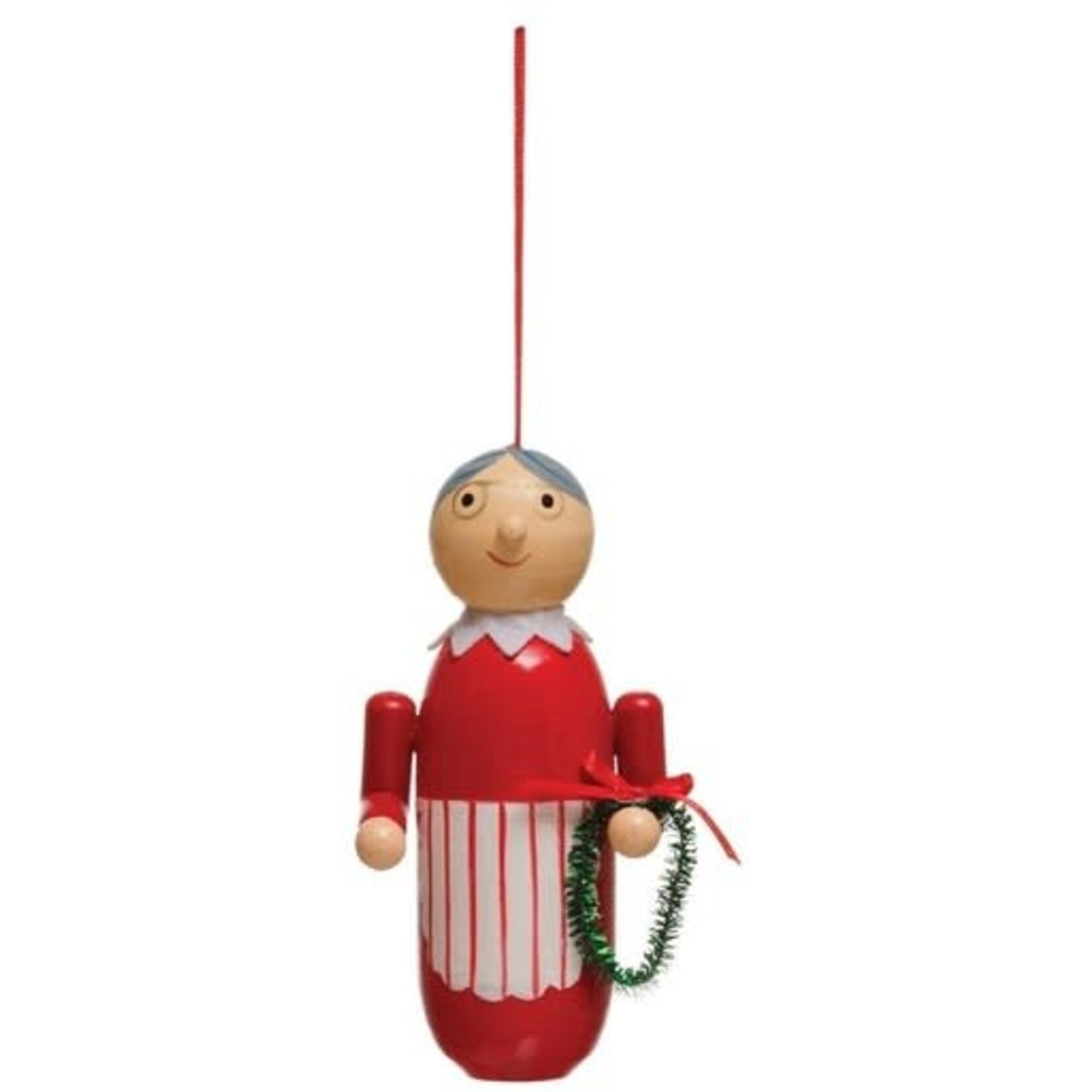m. lynne designs wooden santa claus