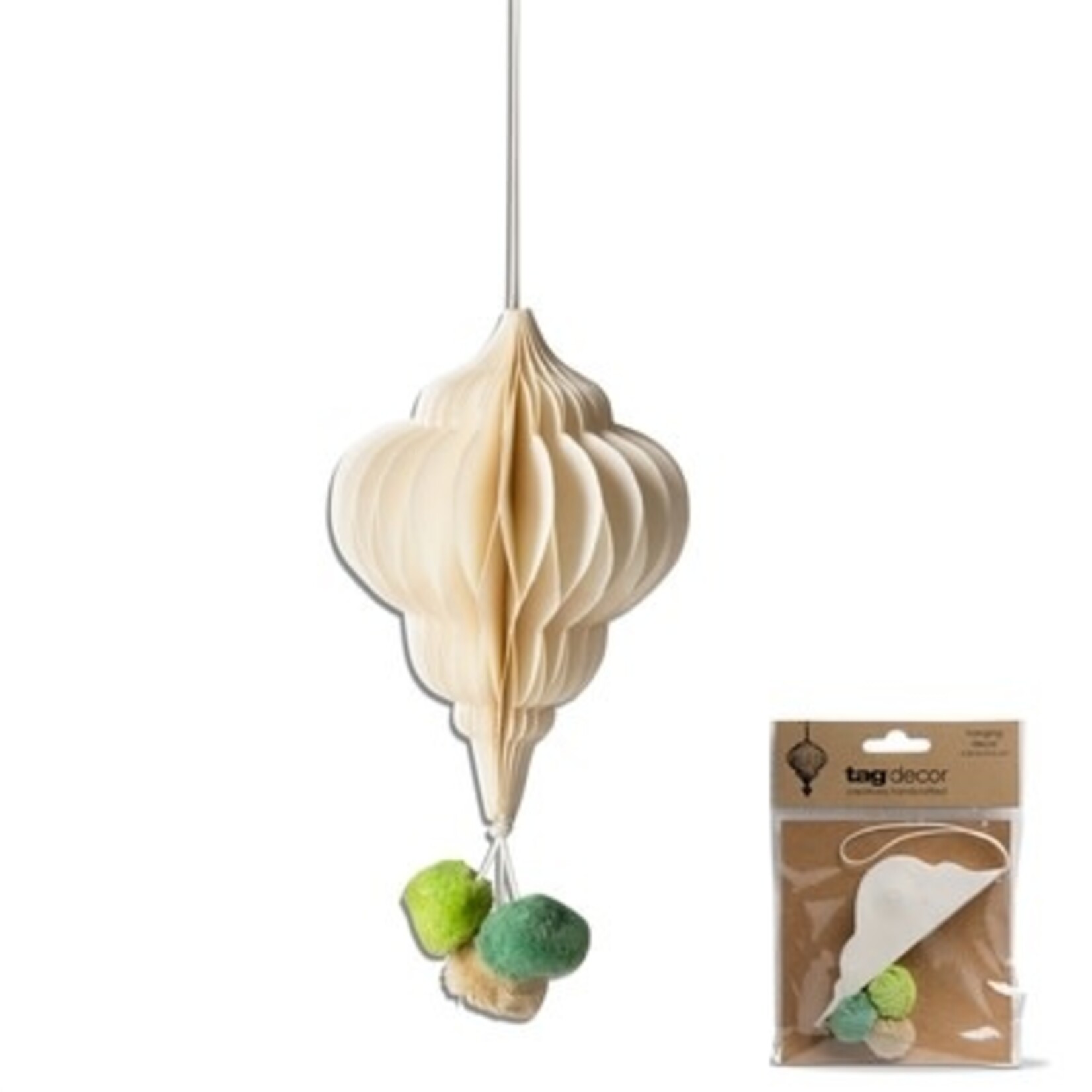 m. lynne designs paper honey comb ornament