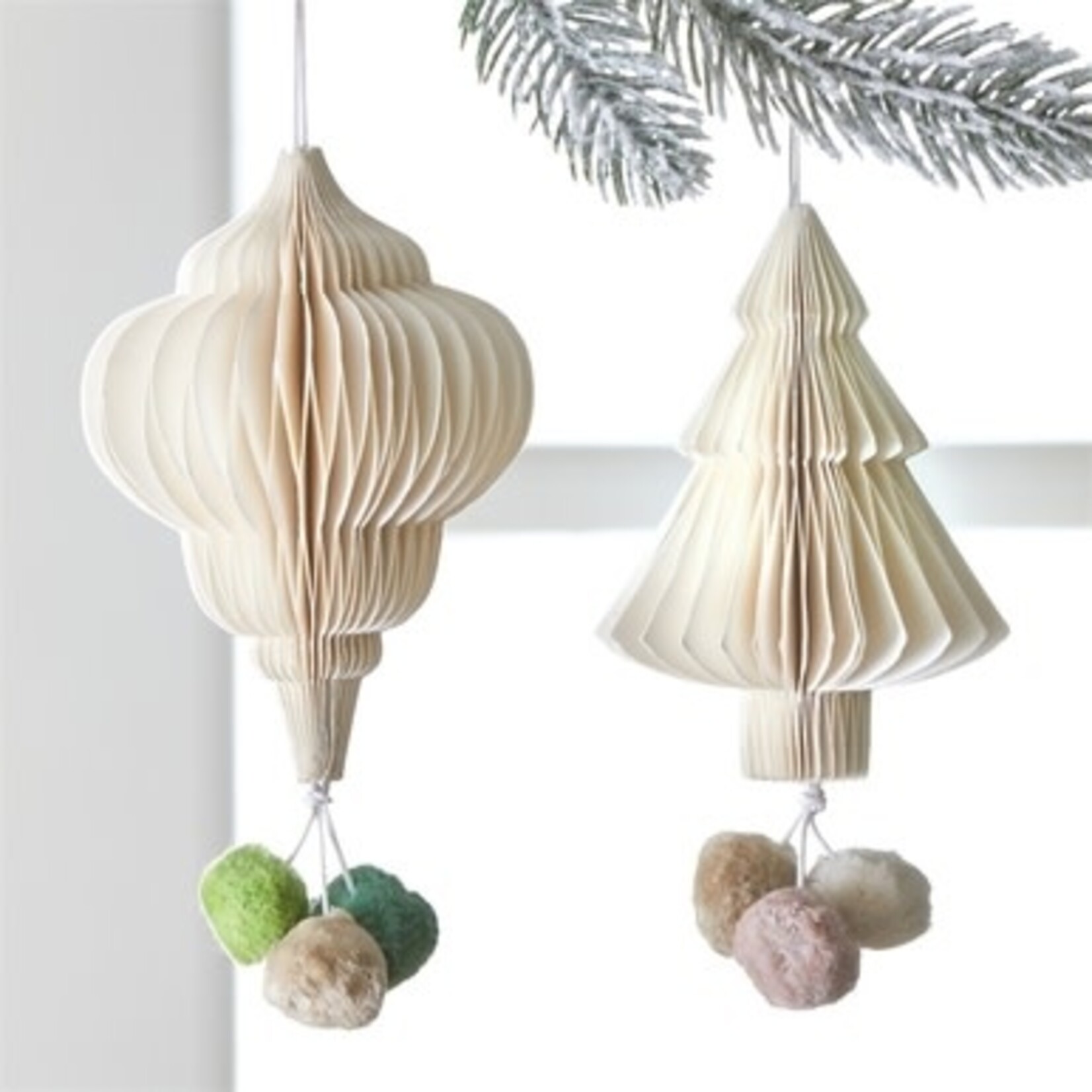 m. lynne designs paper honey comb ornament