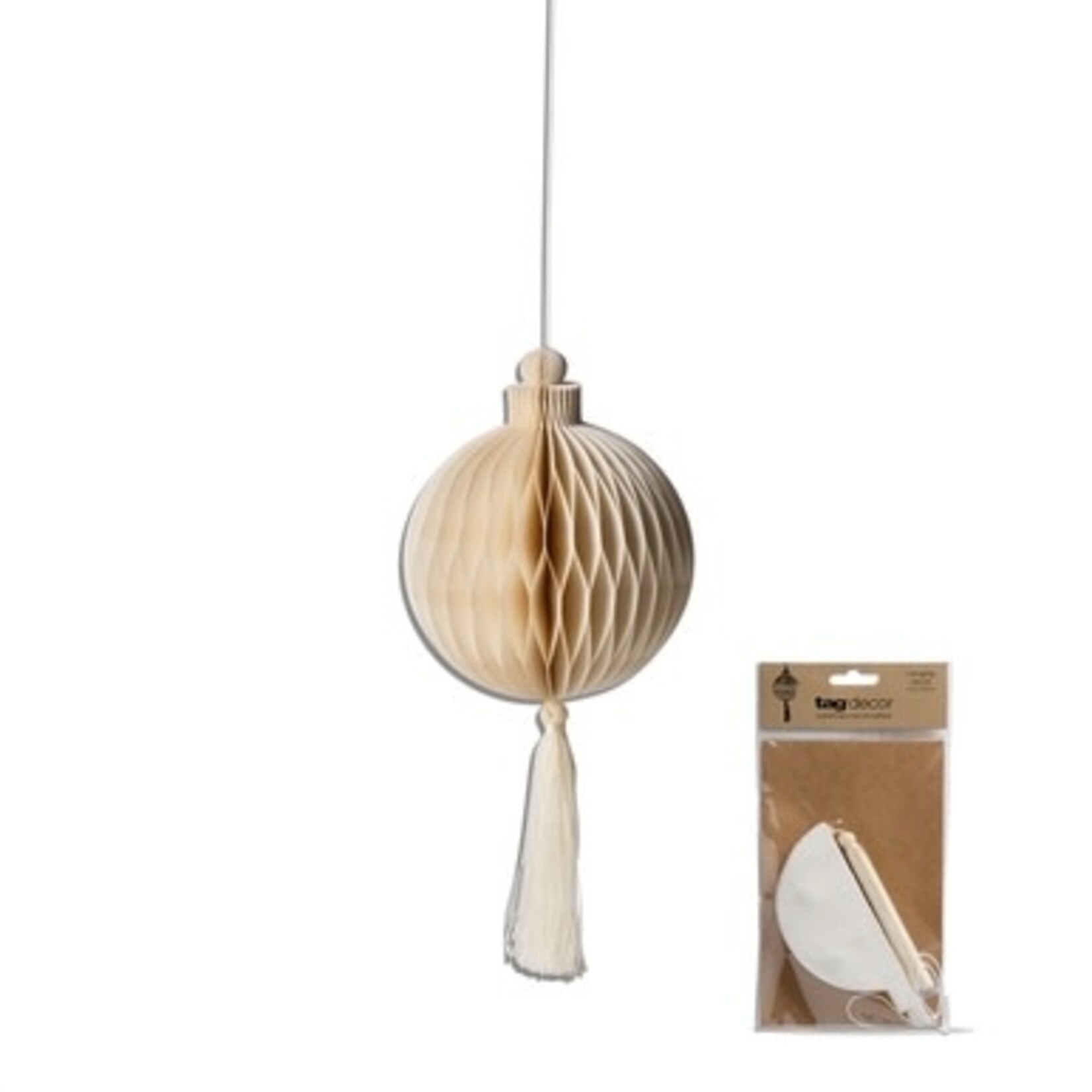 m. lynne designs paper honey comb ornament