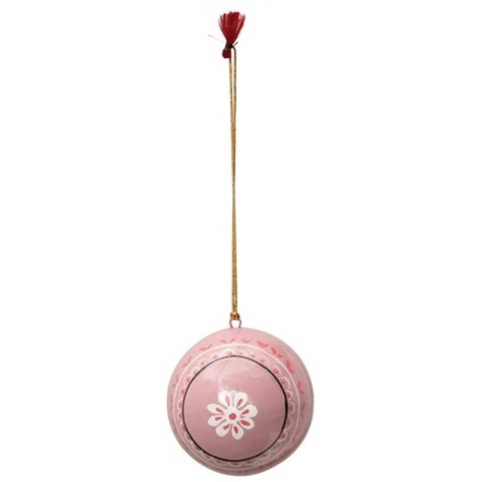 m. lynne designs paper mache round ornament