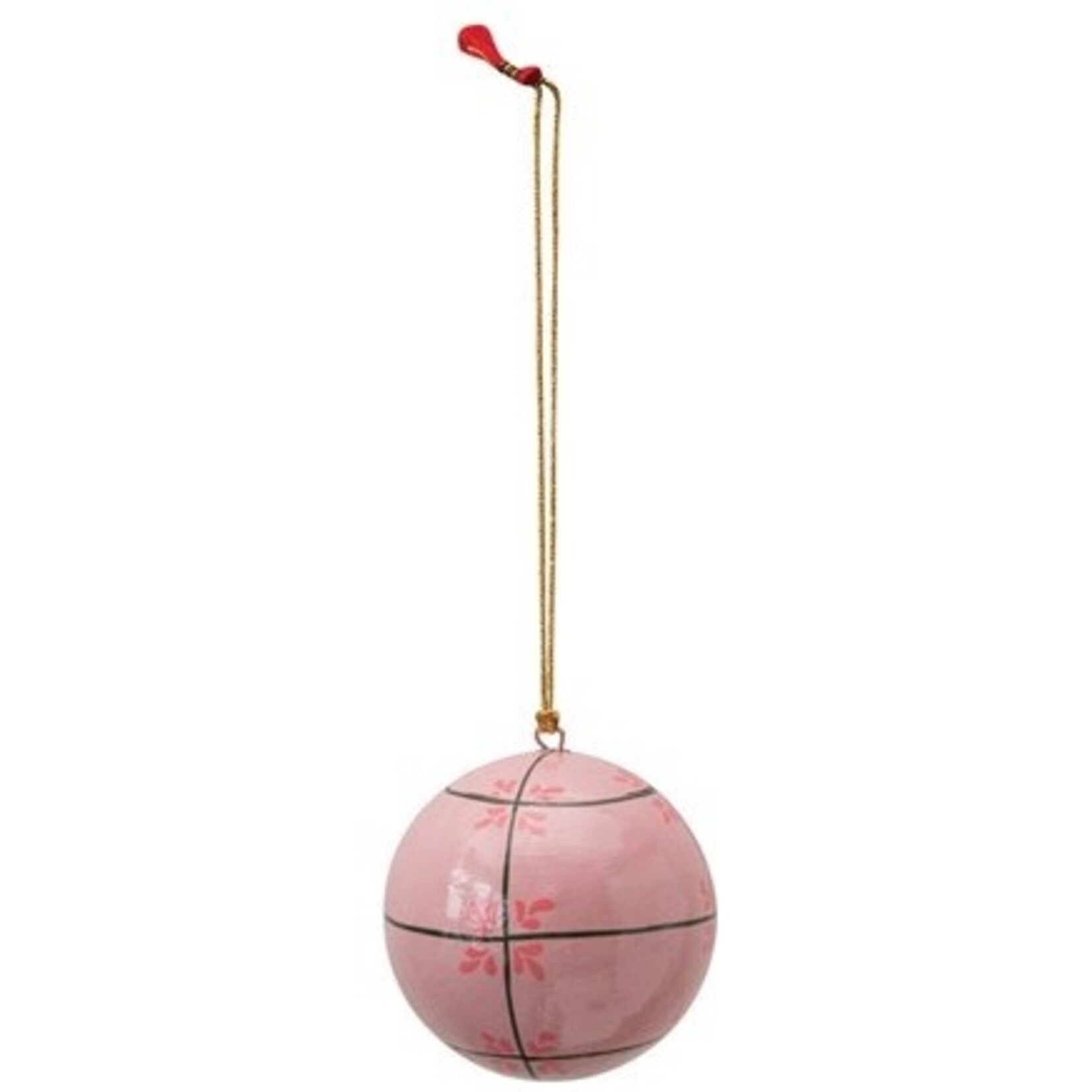 m. lynne designs paper mache round ornament
