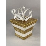 m. lynne designs gold package ornament