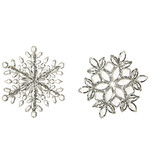 m. lynne designs crystal & glitter snowflake ornament