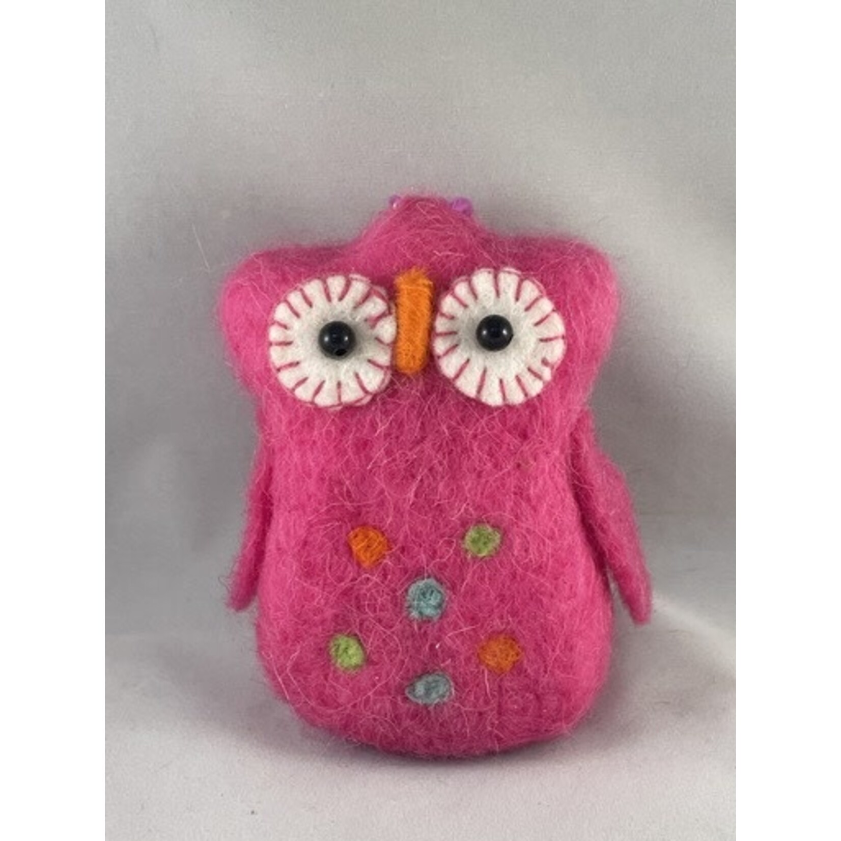 m. lynne designs felt owl ornament