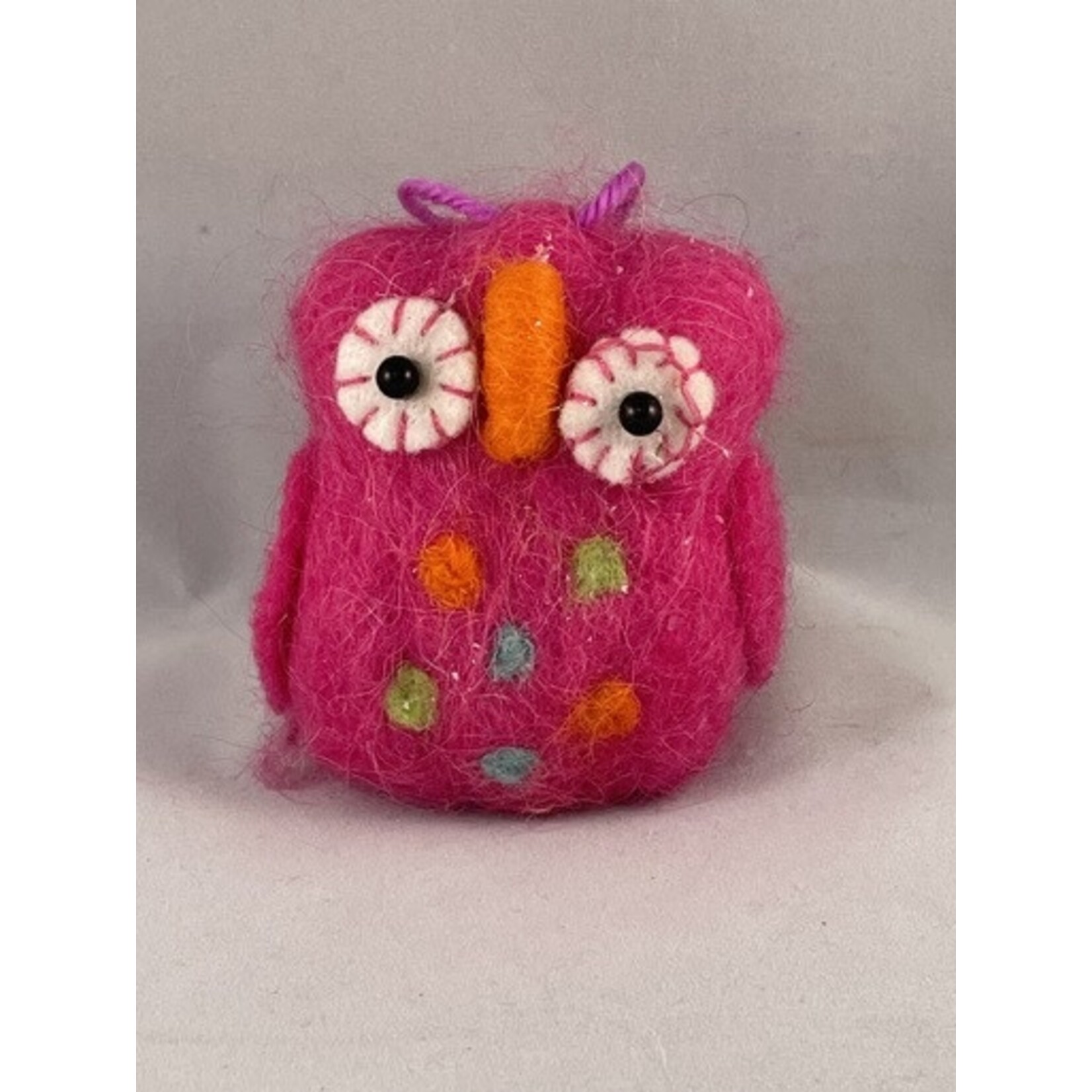 m. lynne designs felt owl ornament