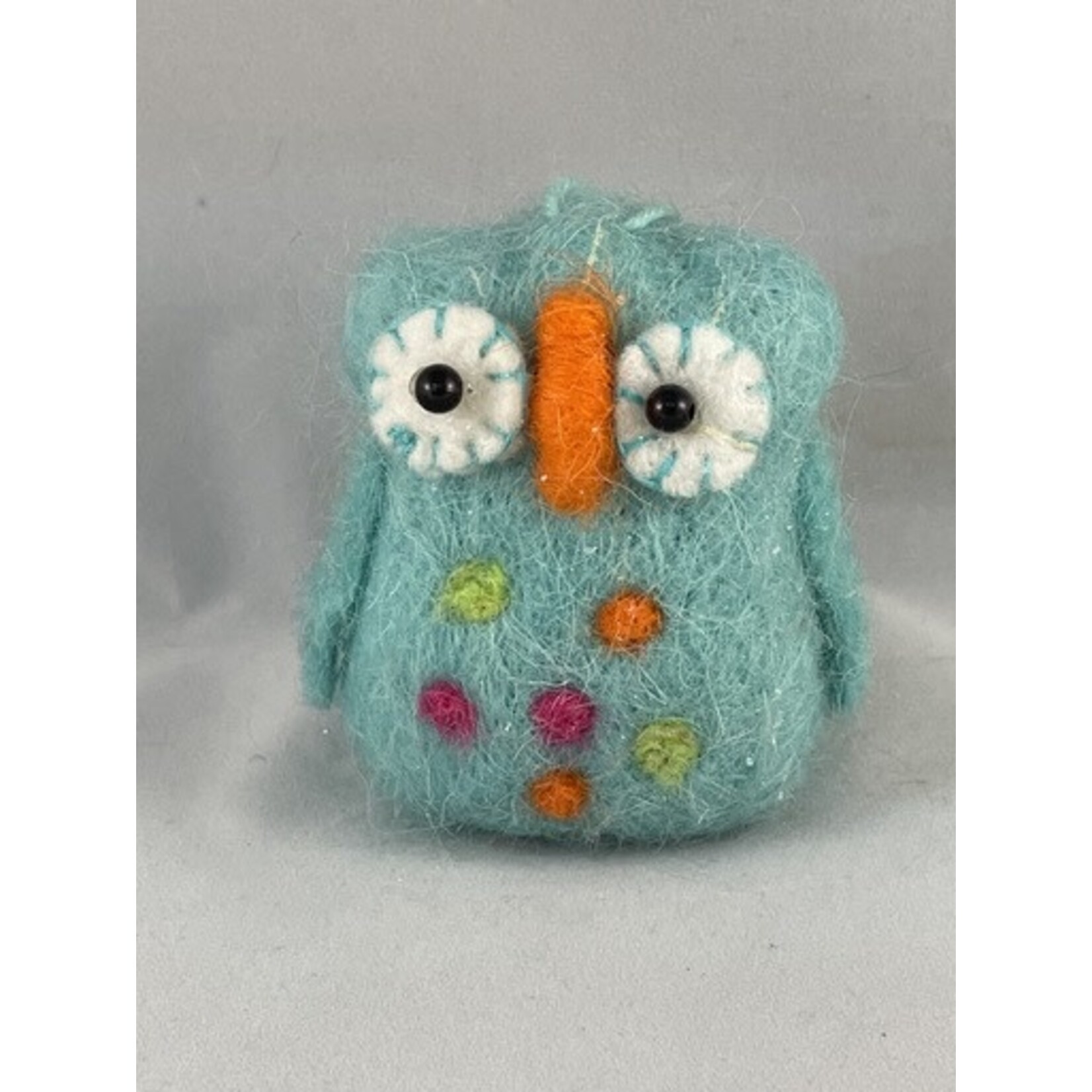 m. lynne designs felt owl ornament