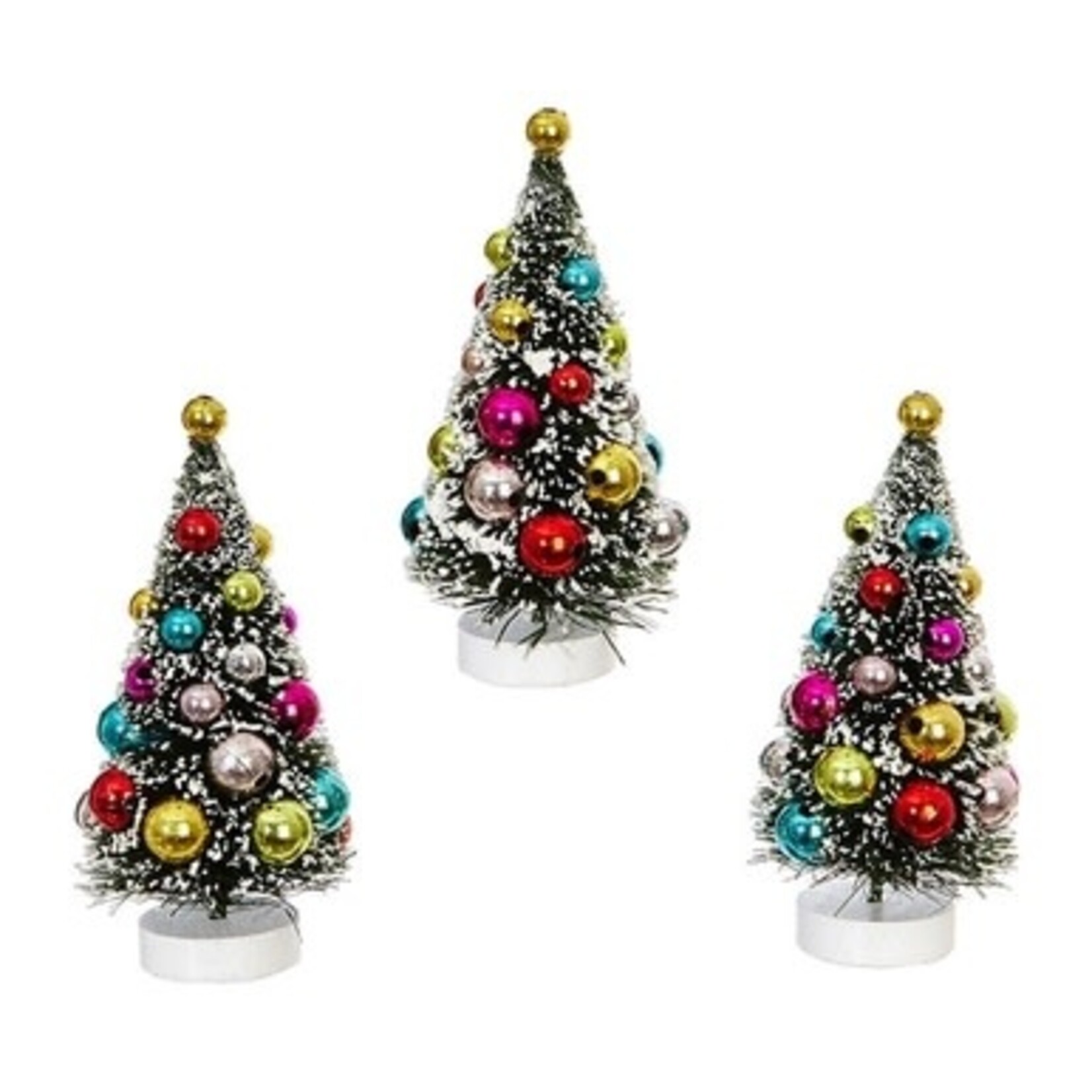m. lynne designs small bottlebrush tree with ornaments