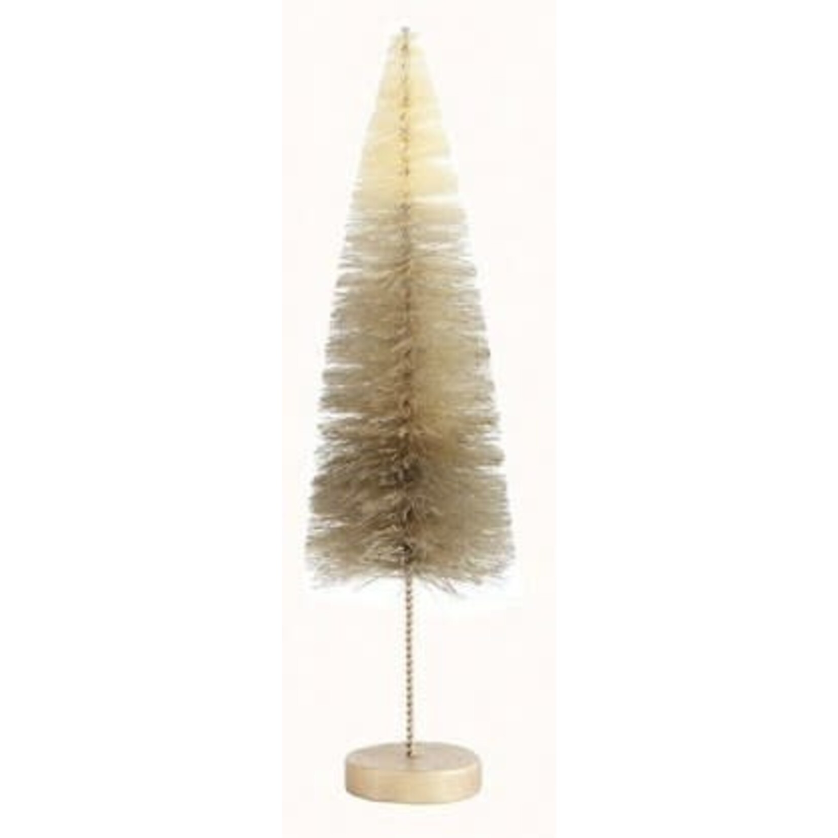 tall bottlebrush tree on gold base