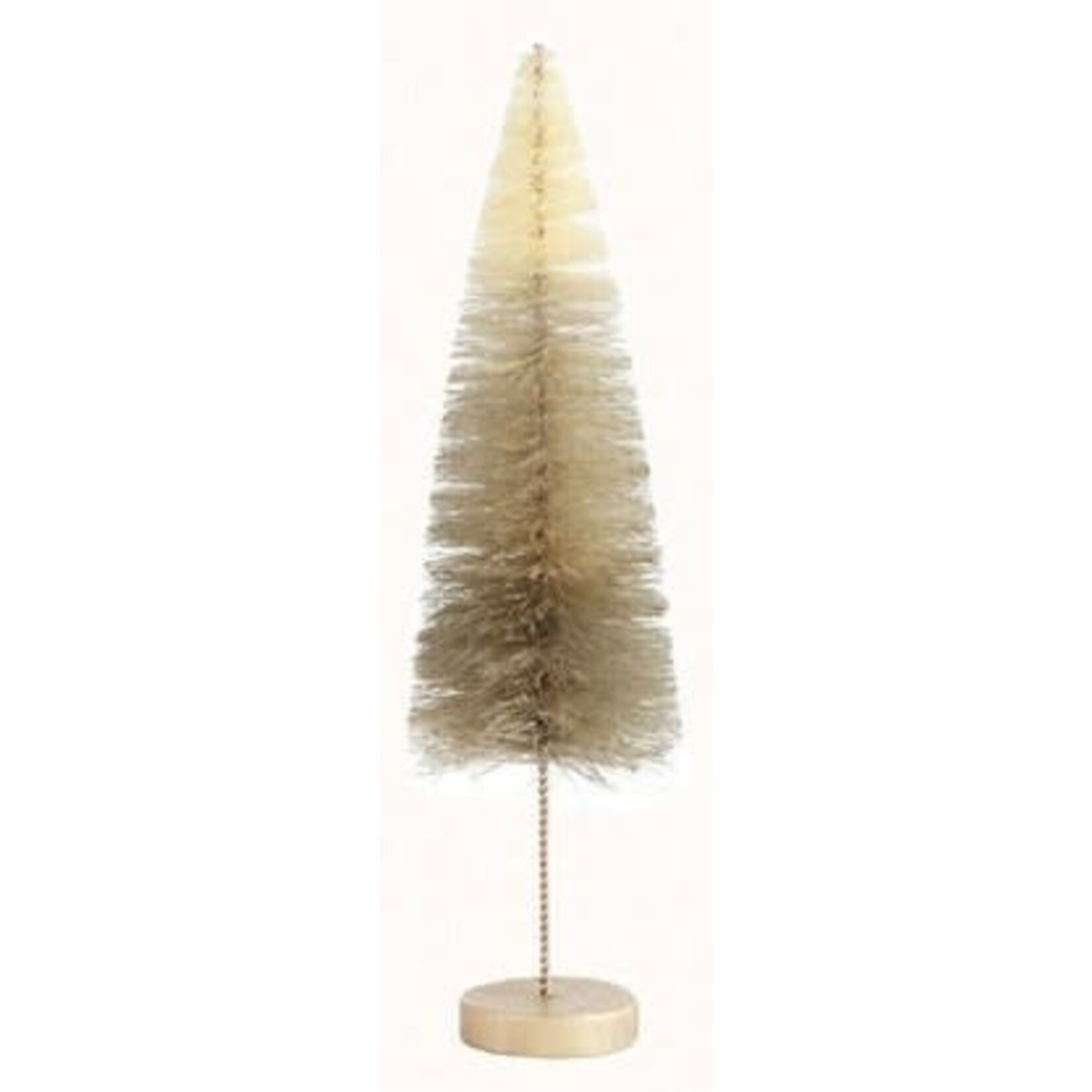 tall bottlebrush tree on gold base