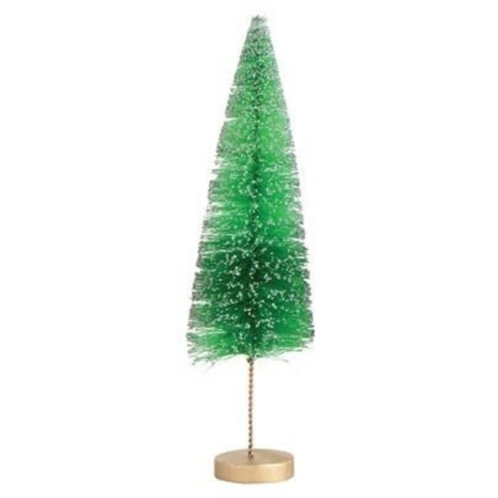 tall bottlebrush tree on gold base