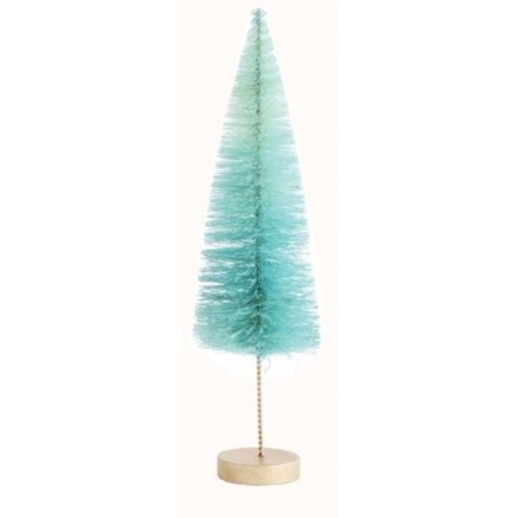 tall bottlebrush tree on gold base