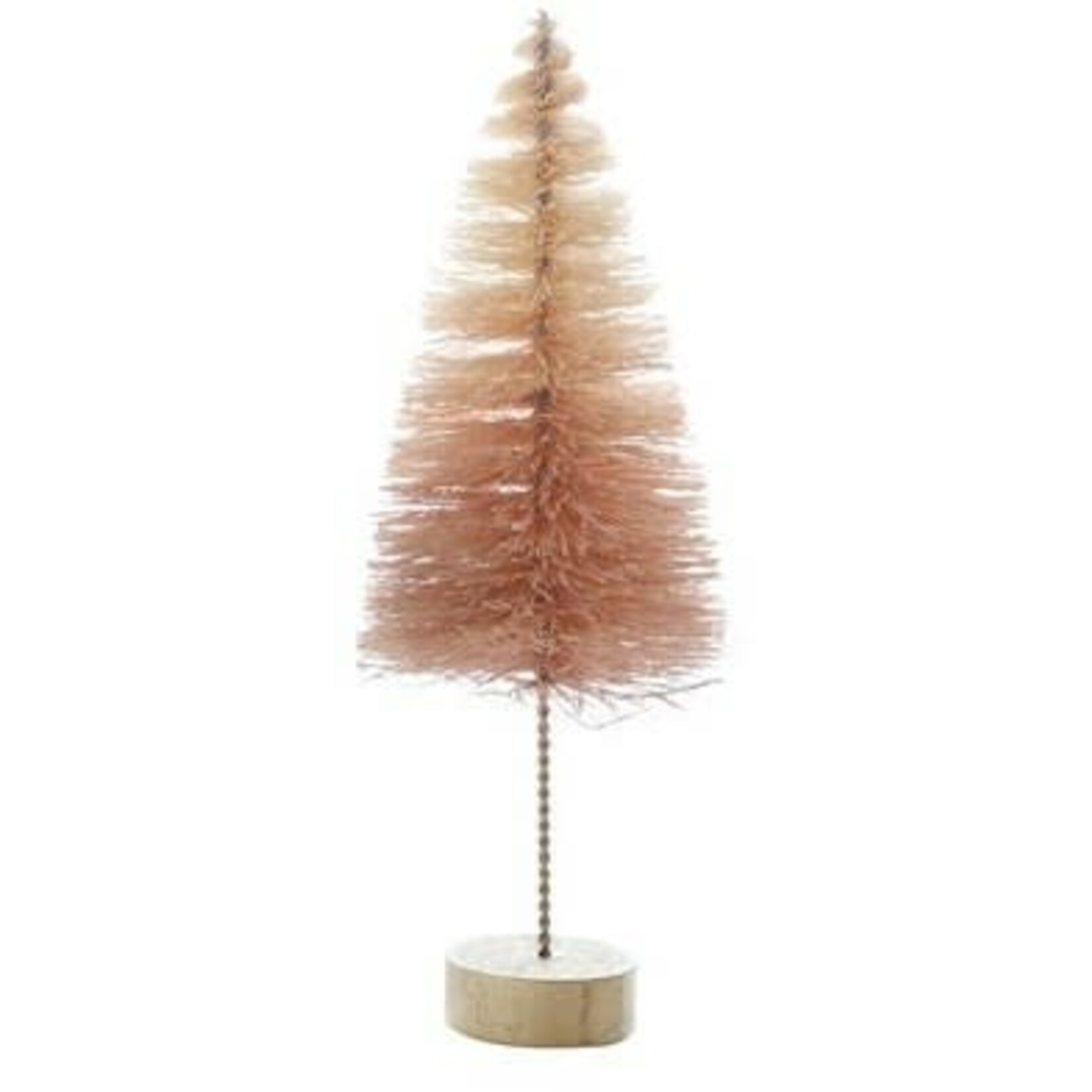 medium bottlebrush tree on wood base