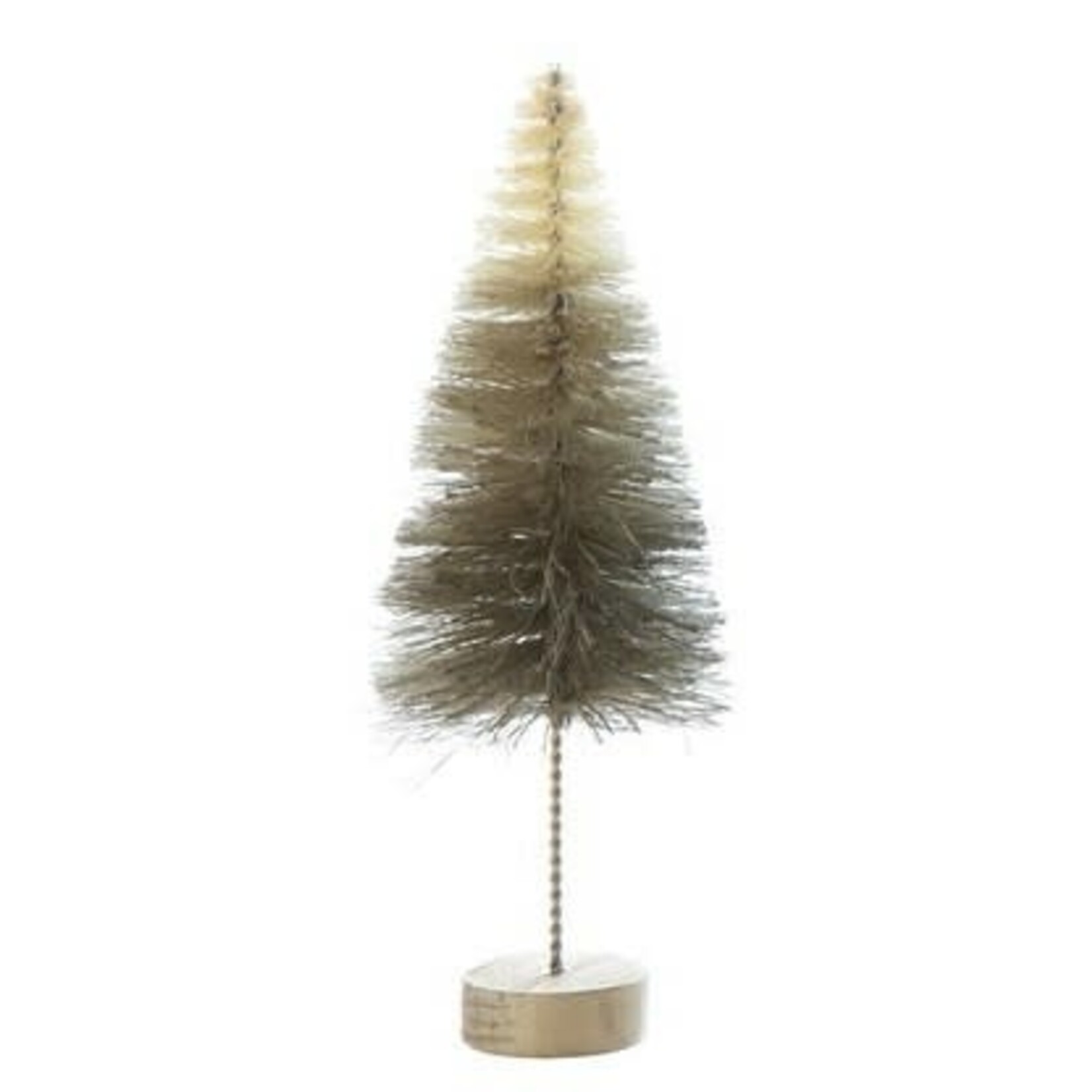 medium bottlebrush tree on wood base