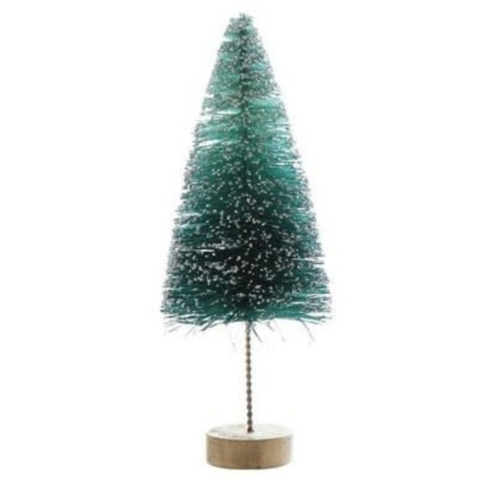 medium bottlebrush tree on wood base