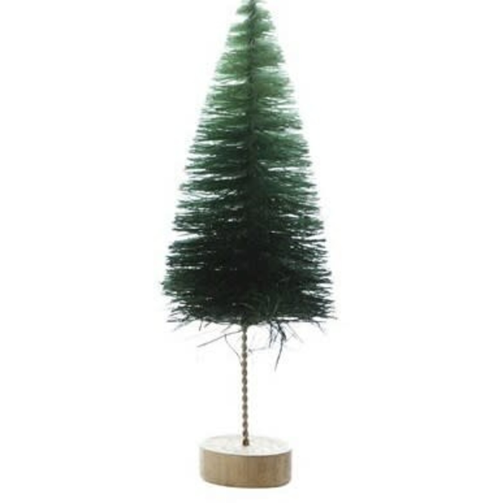 medium bottlebrush tree on wood base