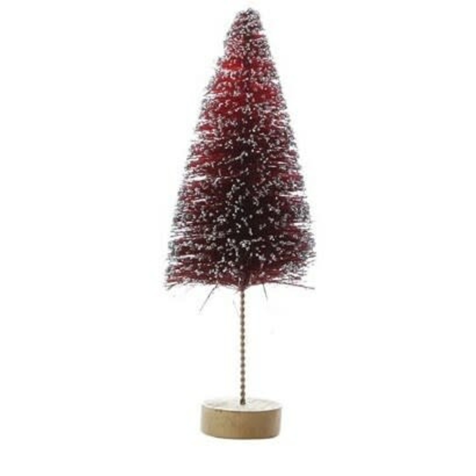 medium bottlebrush tree on wood base