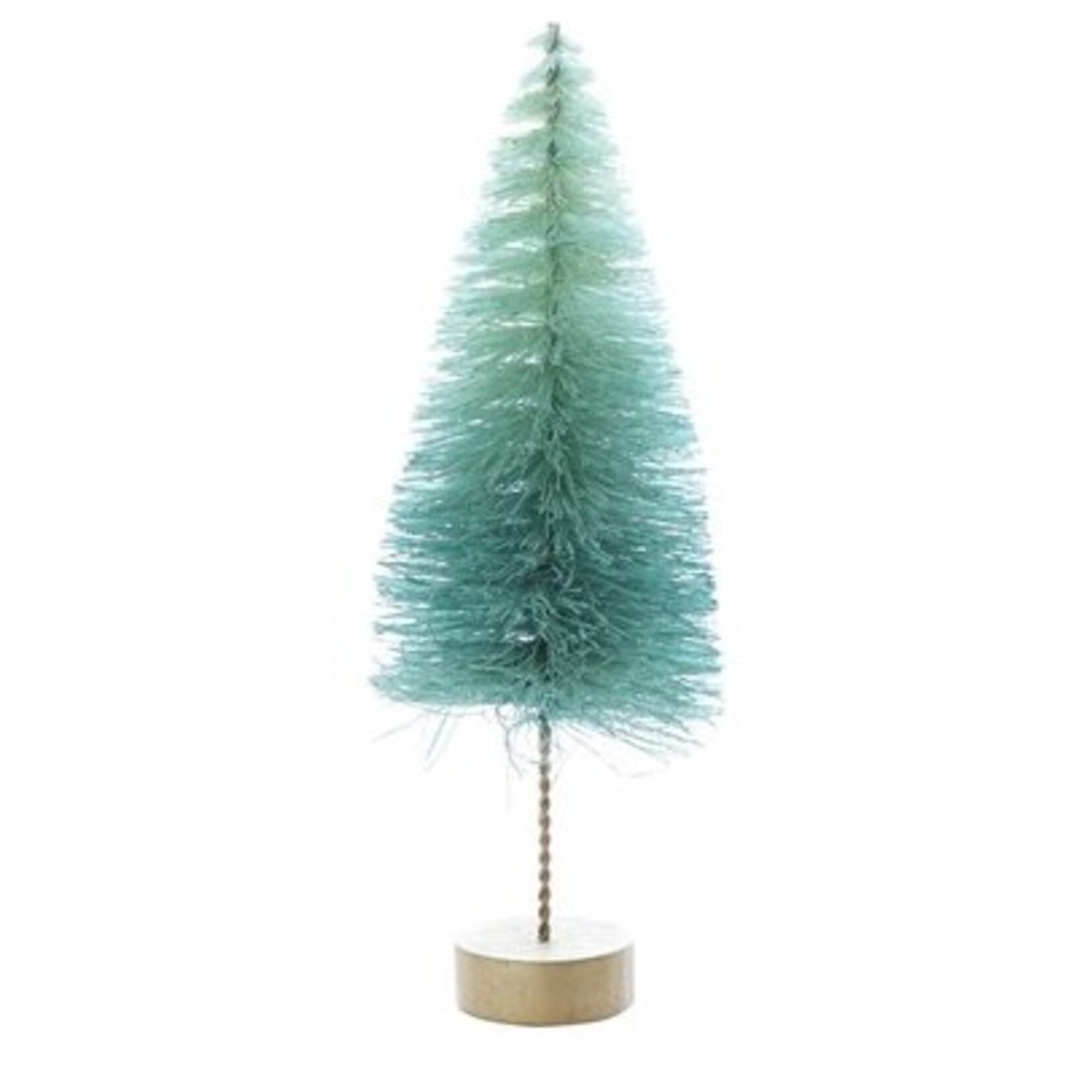 medium bottlebrush tree on wood base