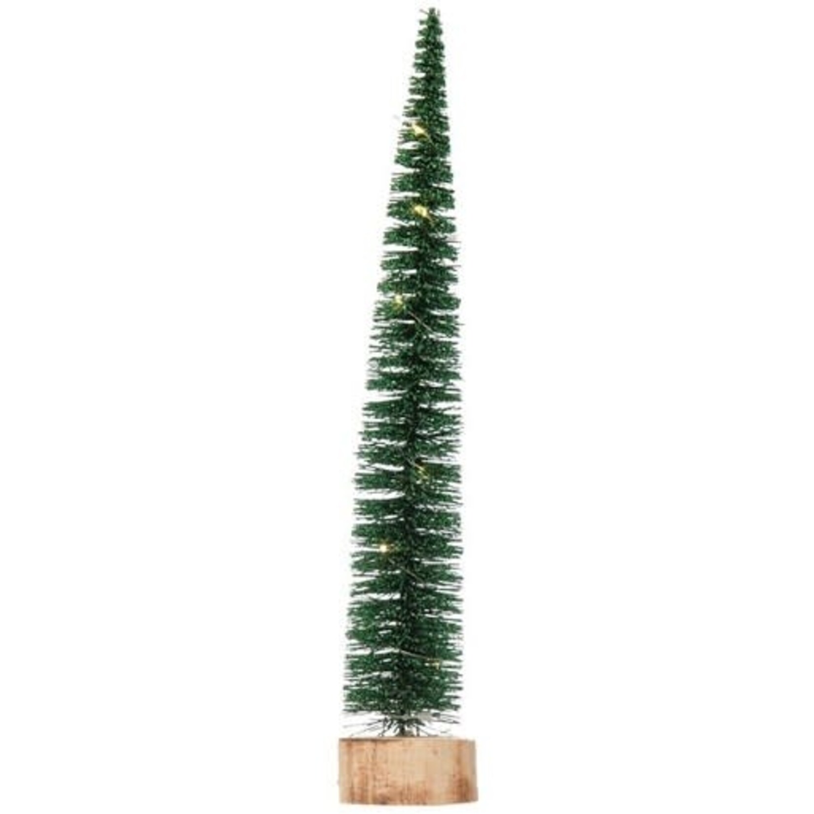 m. lynne designs bottlebrush tree with LED on wood base