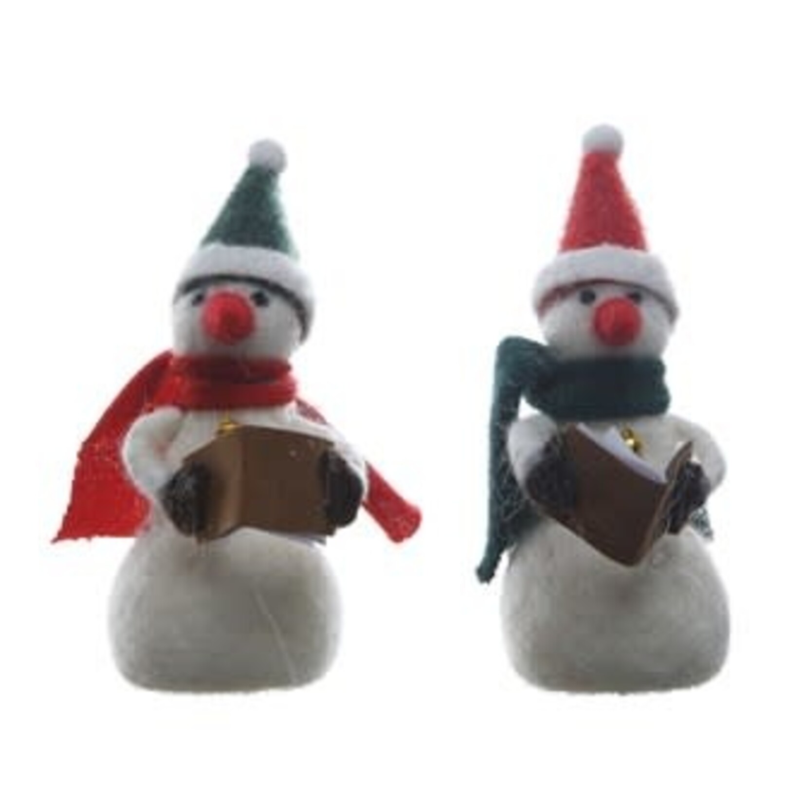 m. lynne designs wool felt snowman with colored scarf