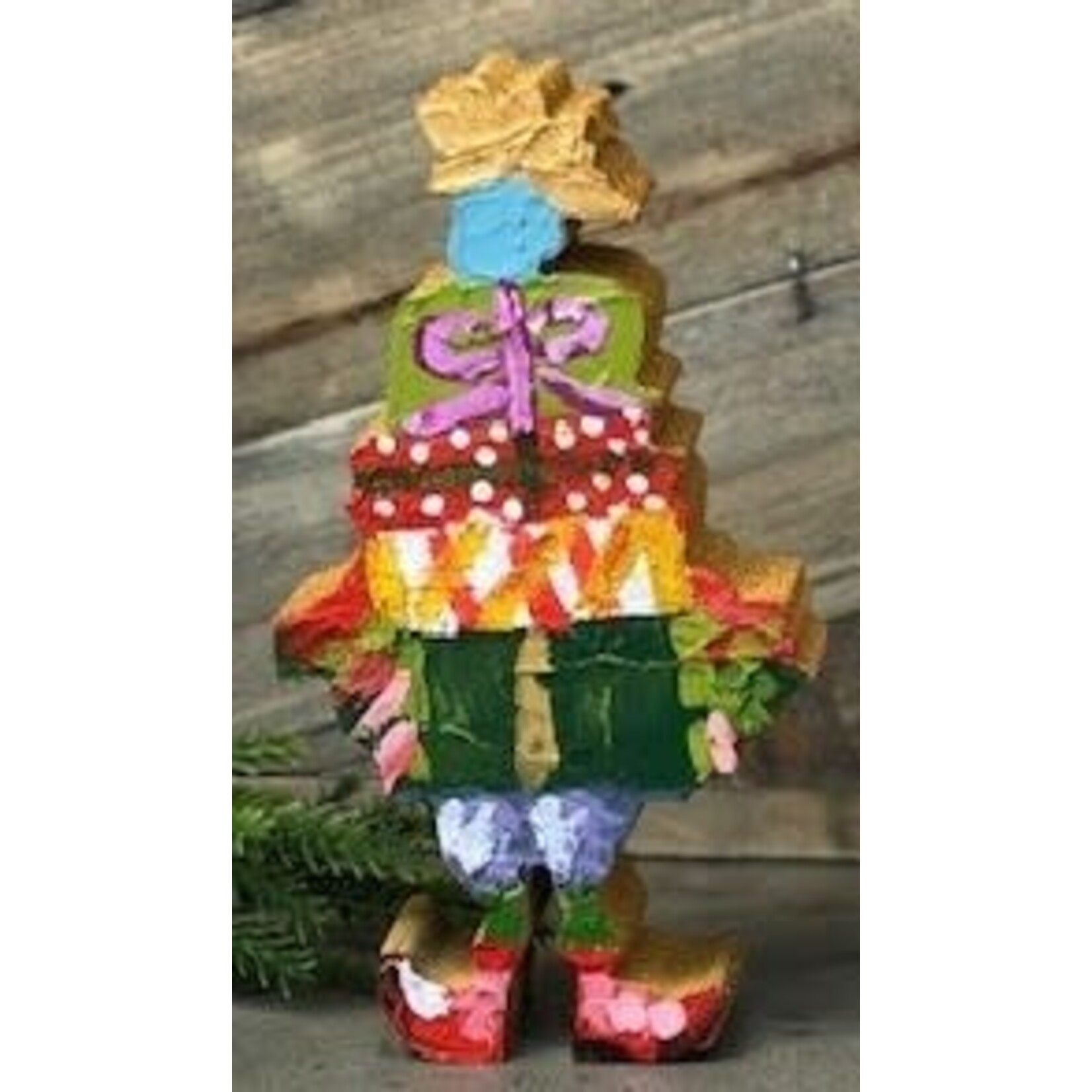 m. lynne designs painted christmas block