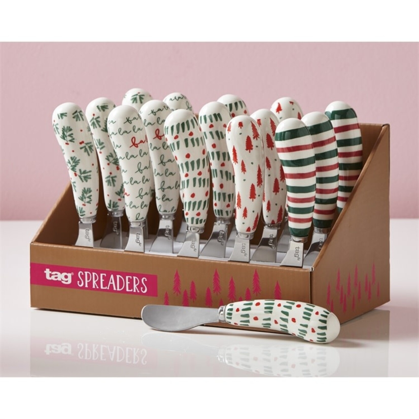m. lynne designs colorful christmas spreader