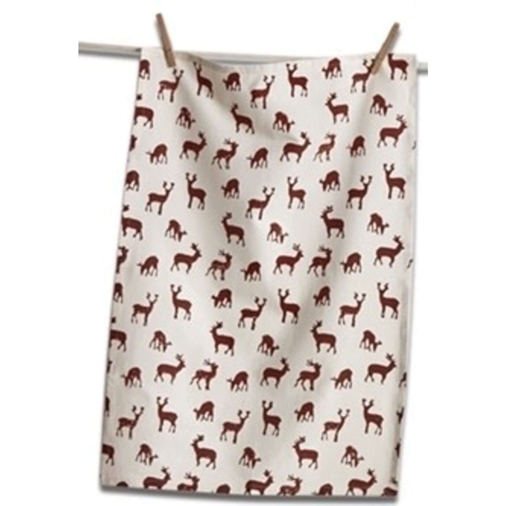 m. lynne designs christmas tea towel with ceramic ornament