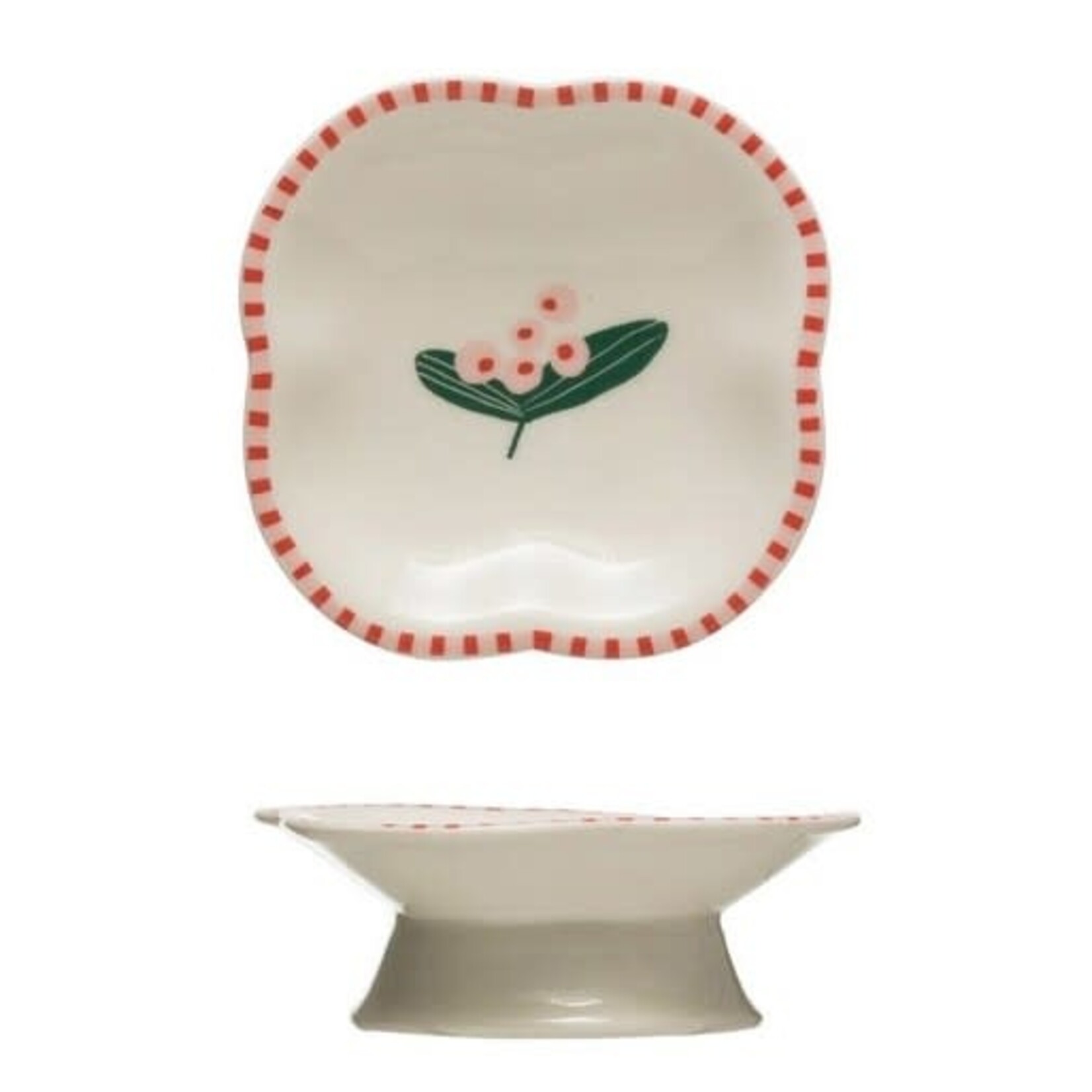 m. lynne designs christmas pedestal trinket dish