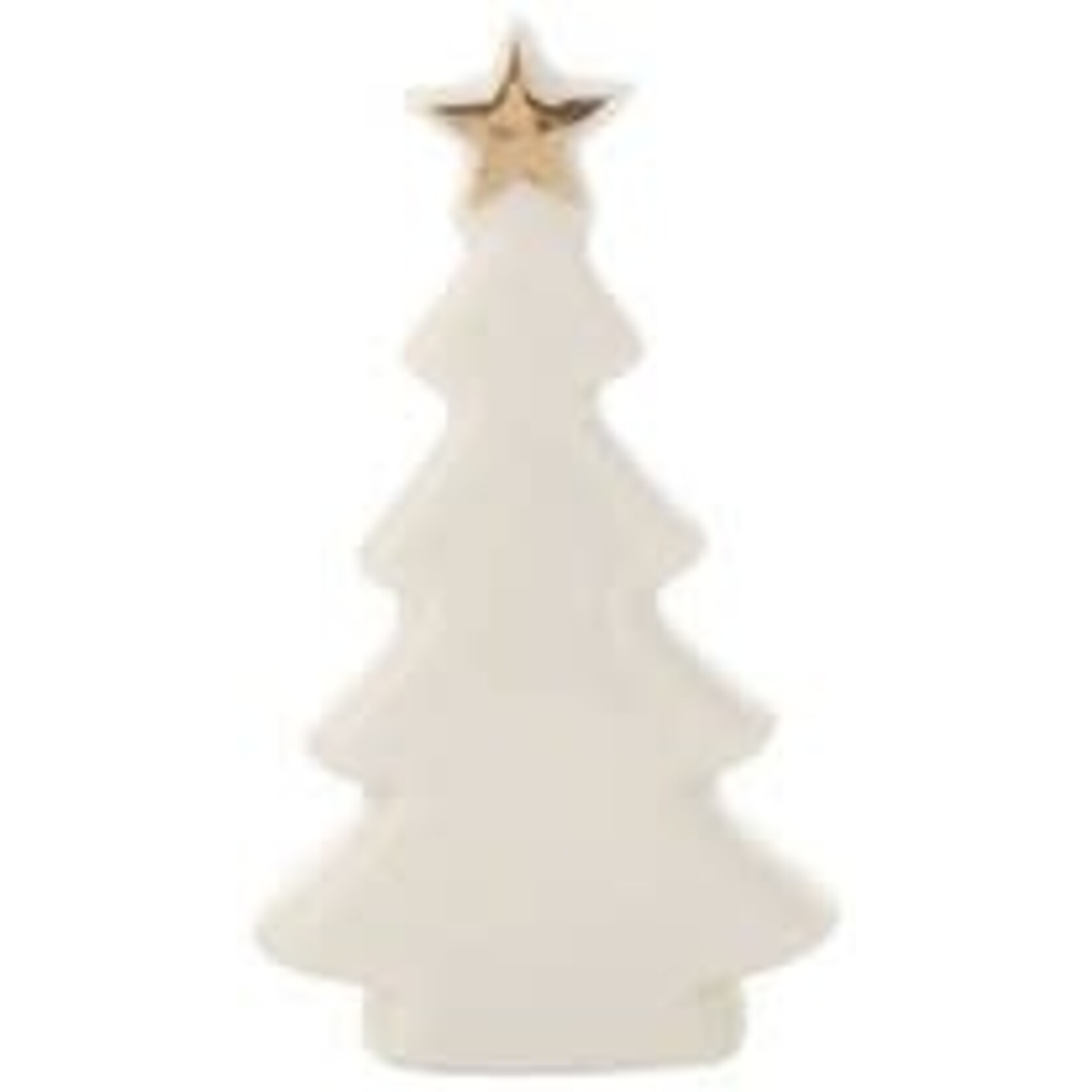 m. lynne designs ceramic white tree with gold star