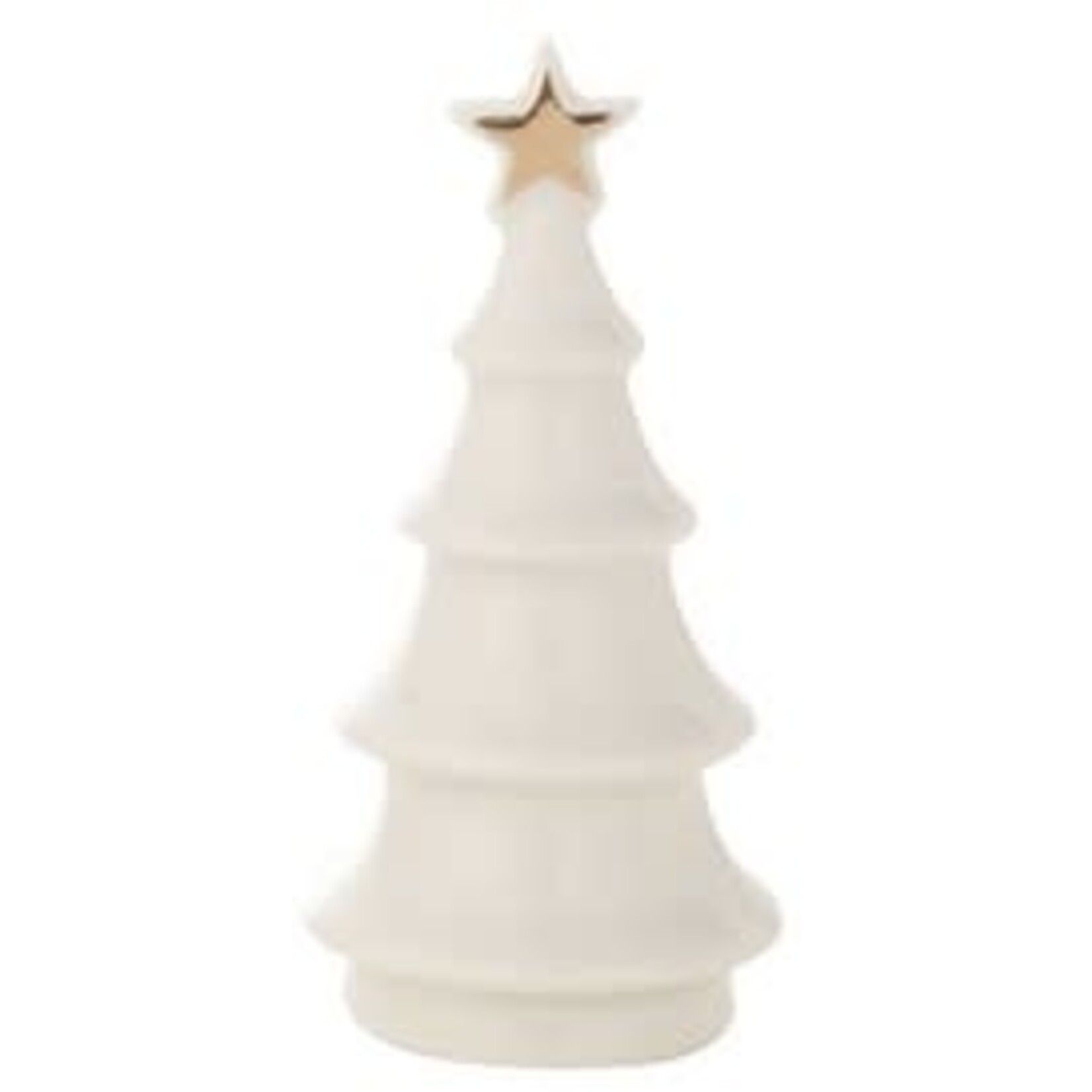m. lynne designs ceramic white tree with gold star