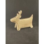 m. lynne designs ceramic crackle glazed deer