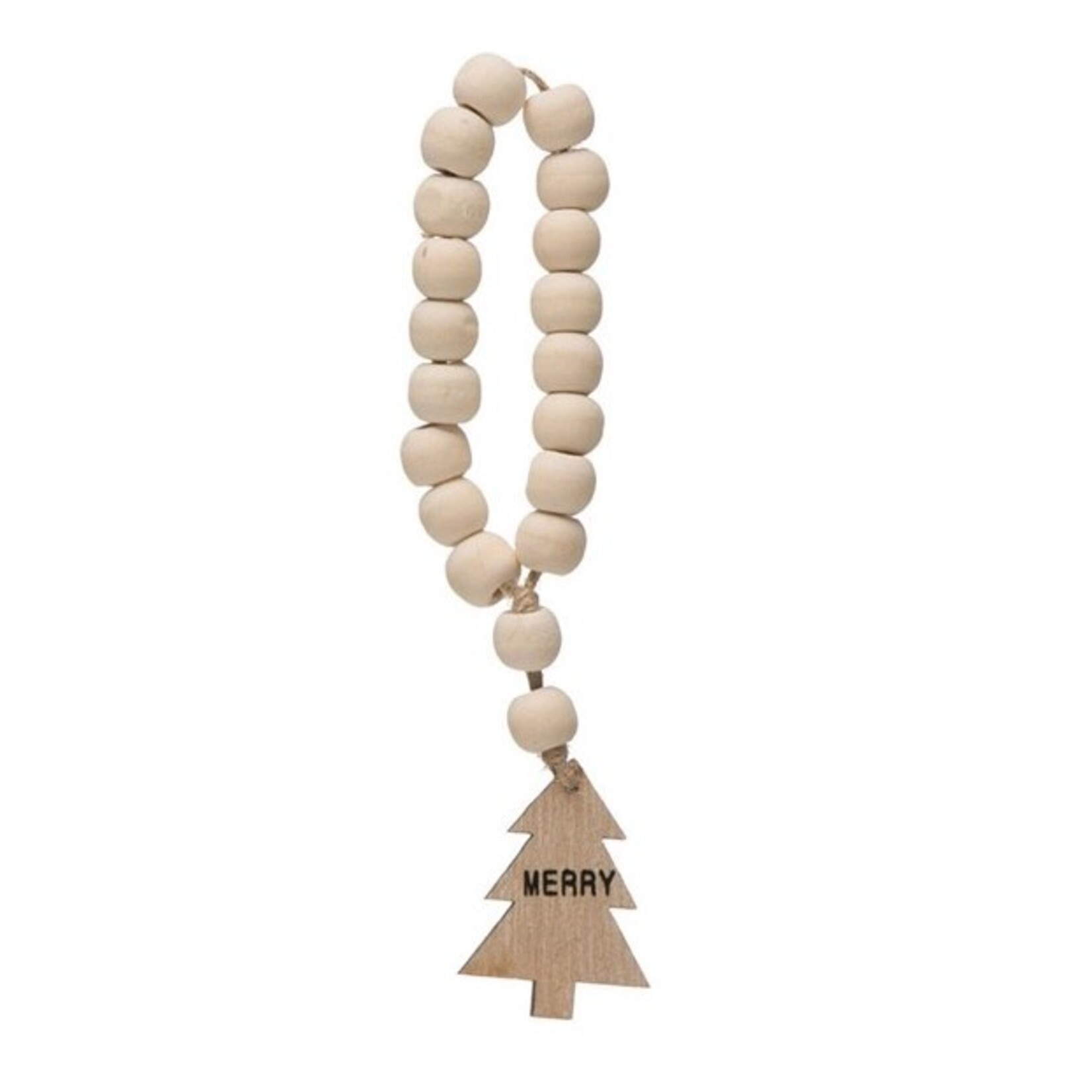 m. lynne designs christmas wood bead wine charm