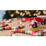 coton colors bargello mix initial glass ornament