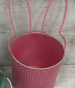 available at m. lynne designs Easter Bucket with Rabbit Ears