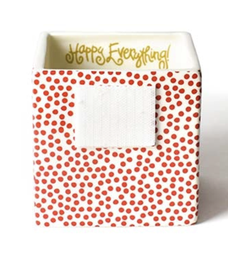 happy everything Red Small Dot Small Nesting Cube