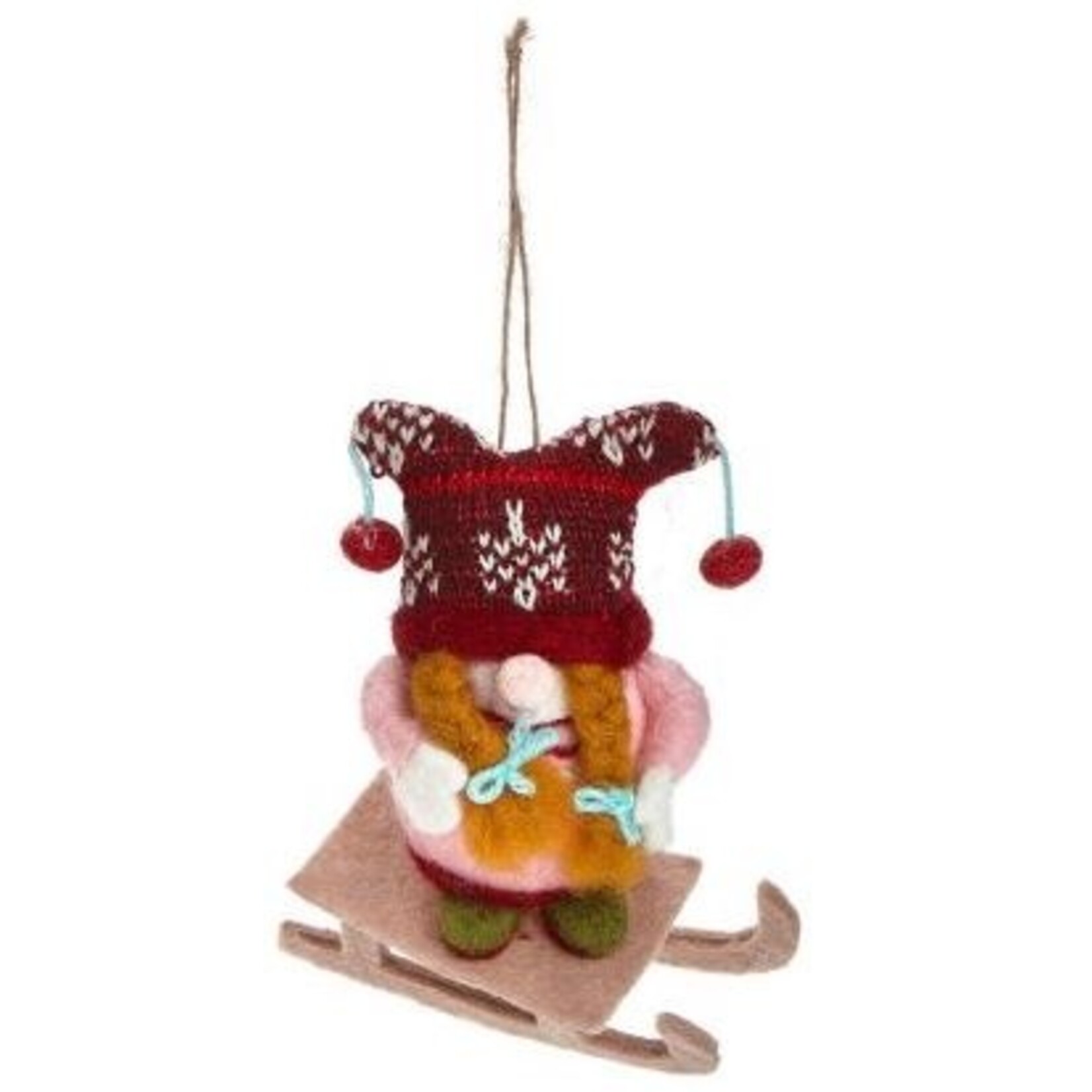 m. lynne designs sporty gnomie ornament