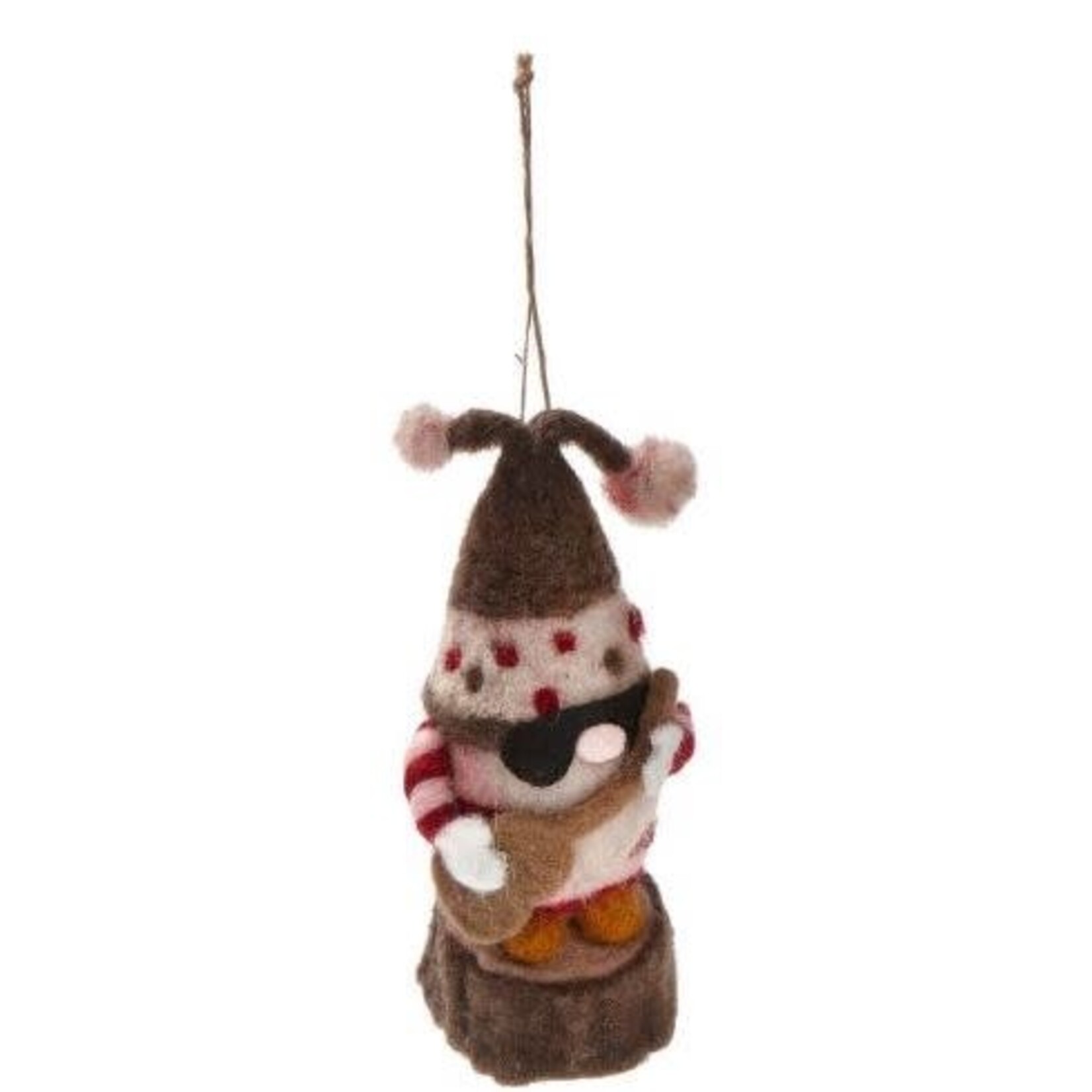 m. lynne designs festive gnomies ornament