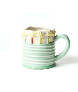 happy everything Sparkle Cake Shaped Mug