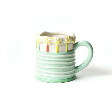 happy everything Sparkle Cake Shaped Mug
