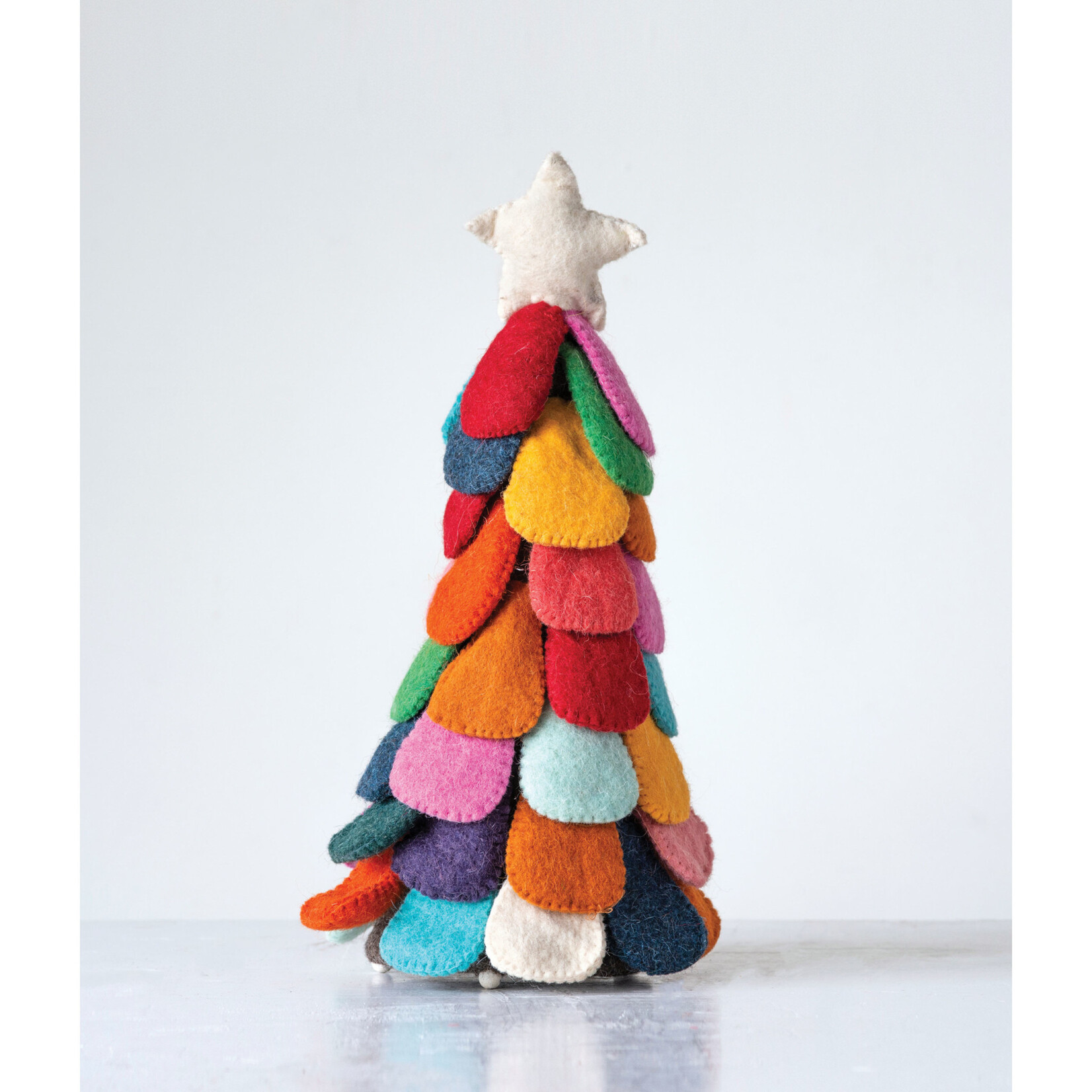 m. lynne designs colorful wool felt tree