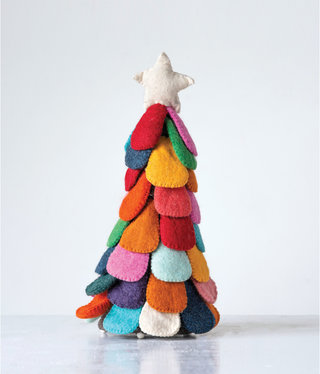 Colorful Wool Felt Tree