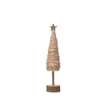 m. lynne designs wrapped wool cone tree with glitter and star