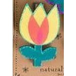 natural life flowers magnet clip
